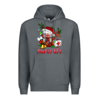 Rock christmas nurse life gnome Premium Hoodie - BarkalooDesign