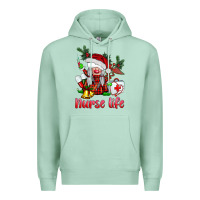 Seafoam christmas nurse life gnome Premium Hoodie - BarkalooDesign