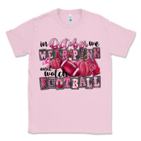 Bubblegum Pink in october we wear pink and watch football Classic Tee - FaDigitalArtStudio