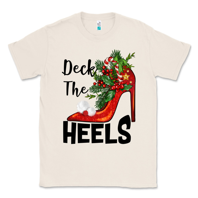 Deck The Heels Christmas Classic Tee by BarkalooDesign | Teevron