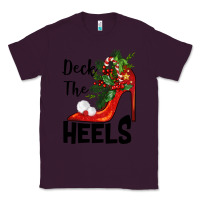 Plum deck the heels Christmas Classic Tee - BarkalooDesign
