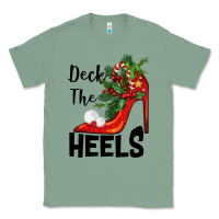 Sage deck the heels Christmas Classic Tee - BarkalooDesign