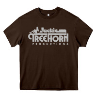 Chocolate Brown jackie treehorn productions Heavy Core Tee - DesigneFamous