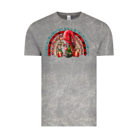 Cloud Rock Christmas Gnome Vintage Tee - CowhideDigitalArt