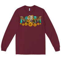 Burgundy charolais cow mom Long Sleeve Tee - LillyAllenDesigns