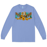 Colony Blue charolais cow mom Long Sleeve Tee - LillyAllenDesigns
