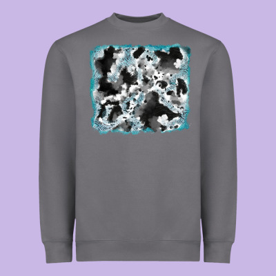 Cowhide Glitter Leather Background Heavyweight Sweatshirt Designed By Ranaportraitstore