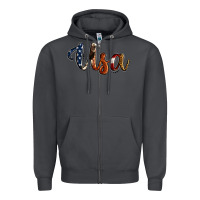 Smoke usa calligraphy Zipper Hoodie - Jasminsmagicworld