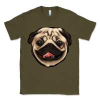Army Green pug Classic Tee - Jasminsmagicworld