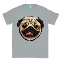 Heather Grey pug Classic Tee - Jasminsmagicworld