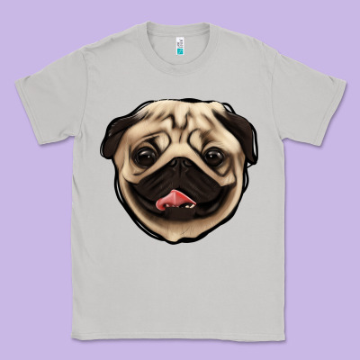 Pug Classic Tee Designed By Jasminsmagicworld