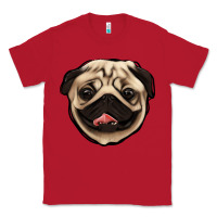 Red pug Classic Tee - Jasminsmagicworld