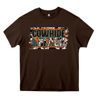 Chocolate Brown Cowhide is the New Black Heavy Core Tee - Jasminsmagicworld