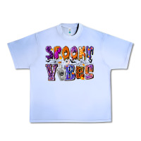 Grape Ice Spooky Vibes Urban Heavy Tee - CowhideDigitalArt