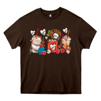 Chocolate Brown Baseball Coffee Cups Heavy Core Tee - FaDigitalArtStudio
