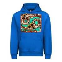 Cobalt cancer turquoise cowhide Urban Hoodie - RanaPortraitStore
