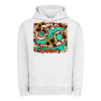Pigment Lunar Rock cancer turquoise cowhide Urban Hoodie - RanaPortraitStore