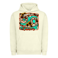 Pigment Pistachio cancer turquoise cowhide Urban Hoodie - RanaPortraitStore