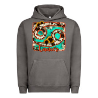 Pigment Tornado cancer turquoise cowhide Urban Hoodie - RanaPortraitStore