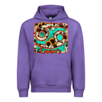Tulip cancer turquoise cowhide Urban Hoodie - RanaPortraitStore