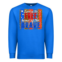 True Royal Land of the Free 4th of July Brushstroke Premium Sweatshirt - Jasminsmagicworld