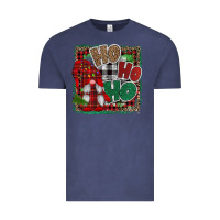 Vintage Denim Ho Ho Ho Gnomes Vintage Tee - CowhideDigitalArt