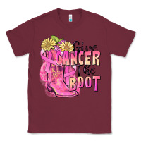 Burgundy give cancer the boot Classic Tee - FaDigitalArtStudio
