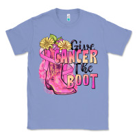 Colony Blue give cancer the boot Classic Tee - FaDigitalArtStudio
