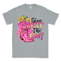 Heather Grey give cancer the boot Classic Tee - FaDigitalArtStudio