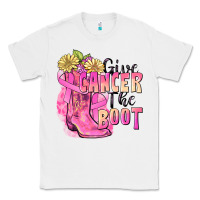White give cancer the boot Classic Tee - FaDigitalArtStudio