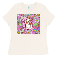 Bone Easter Bunny Ladies Tee - CowhideDigitalArt