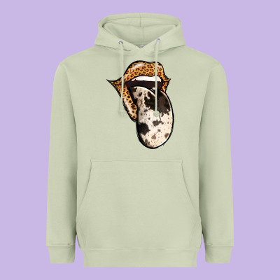 Western Leopard Cowhide Tongue Heavyweight Hoodie Designed By Jasminsmagicworld