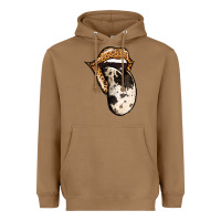 Toasted Coconut Western Leopard Cowhide Tongue Heavyweight Hoodie - Jasminsmagicworld