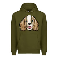 Army Green cocker spaniel Premium Hoodie - Jasminsmagicworld