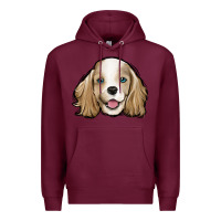 Burgundy cocker spaniel Premium Hoodie - Jasminsmagicworld
