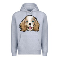 Heather Grey cocker spaniel Premium Hoodie - Jasminsmagicworld