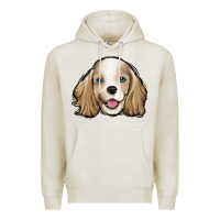 Oatmeal Heather cocker spaniel Premium Hoodie - Jasminsmagicworld