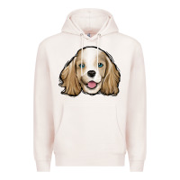 Pale Pink cocker spaniel Premium Hoodie - Jasminsmagicworld