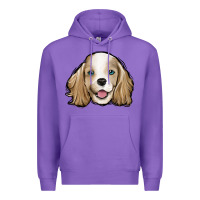Purple cocker spaniel Premium Hoodie - Jasminsmagicworld