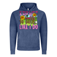 Vintage Denim it takes a lot of a lot of balls to golf like i do Vintage Hoodie - Artiststas