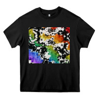 Black rainbow pride cowhide tumbler Heavy Core Tee - FaDigitalArtStudio