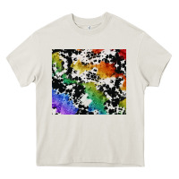 Cream rainbow pride cowhide tumbler Heavy Core Tee - FaDigitalArtStudio