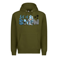 Army Green let it snow gnome Premium Hoodie - BarkalooDesign