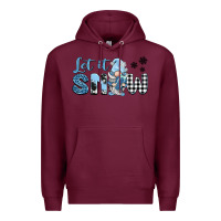 Burgundy let it snow gnome Premium Hoodie - BarkalooDesign