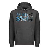 Charcoal Heather let it snow gnome Premium Hoodie - BarkalooDesign
