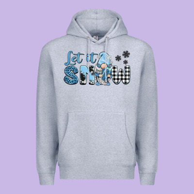 Let It Snow Gnome Premium Hoodie Designed By Barkaloodesign