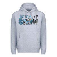 Heather Grey let it snow gnome Premium Hoodie - BarkalooDesign