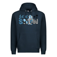 Navy let it snow gnome Premium Hoodie - BarkalooDesign