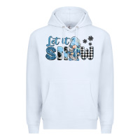 White let it snow gnome Premium Hoodie - BarkalooDesign