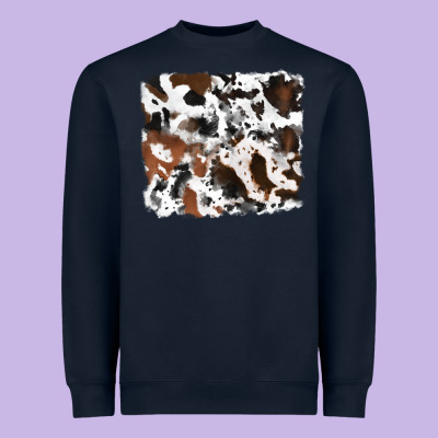 Cowhide Background Heavyweight Sweatshirt Designed By Ranaportraitstore
